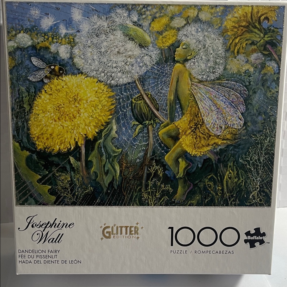 Josephine Wall Glitter Puzzle 1000 Pieces Art Image Dandelion Fairy